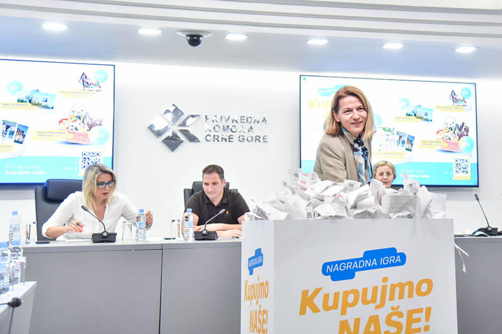 U trećem kolu nagradne igre Privredne komore (PKCG), Kupujmo naše, dodijeljeno je ukupno 55 nagrada, Foto: Privredna komora Crne Gore