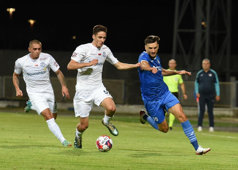 <p>Sutjeska večeras u Nikšiću, u prvom meču 1. kola kvalifikacija za Ligu konferencije poražena od bjeloruskog Dinamo Bresta 2:1</p>