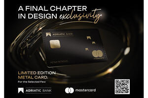 Adriatic Bank predstavlja metalno izdanje Mastercard World Elite...