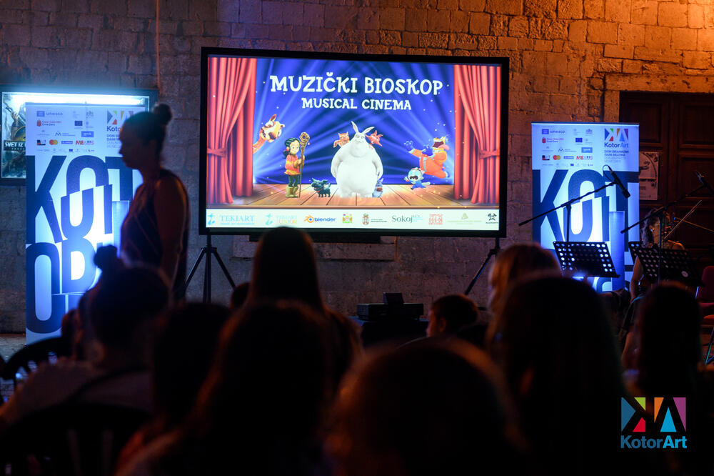 Otroški glasbeni kino na KotorArtu uspešno združil klasično glasbo in animacijo