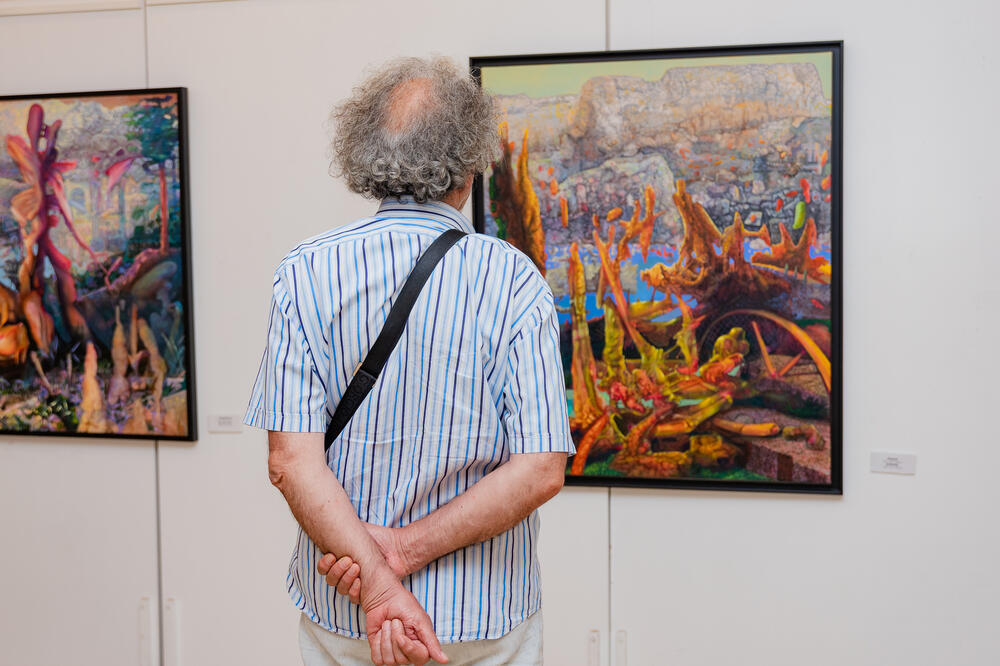 Sa izložbe u Baru, Foto: Dragica Orlandić