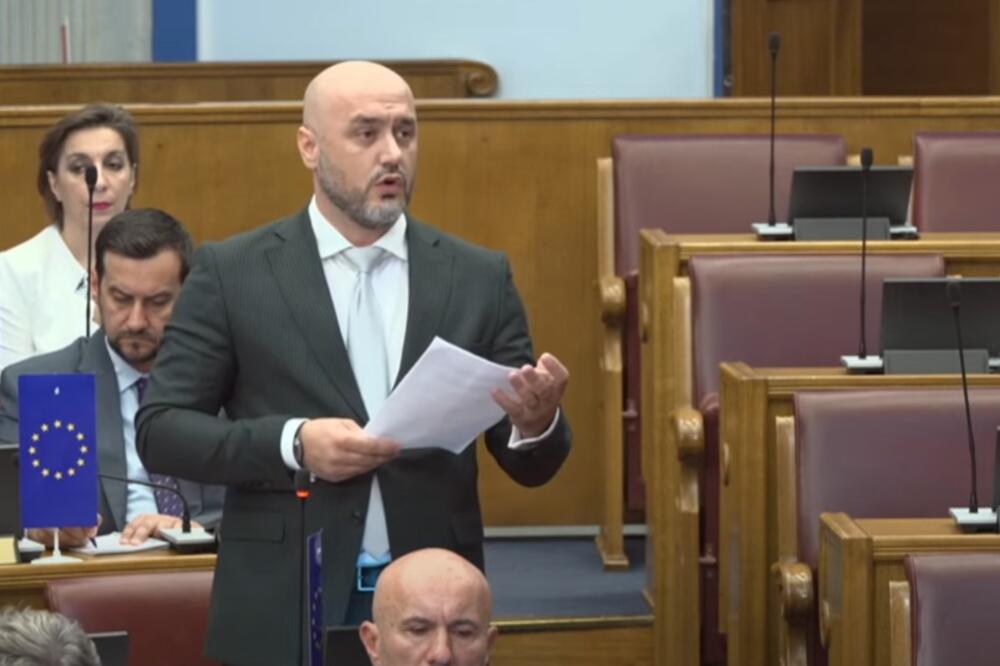 Hadžić govori u Skupštini, Foto: Screenshot/YouTube/Skuština Crne Gore