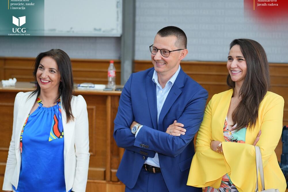 Jakšić-Stojanović, Radović i Adžović, Foto: Ministarstvo prosvjete, nauke i inovacija