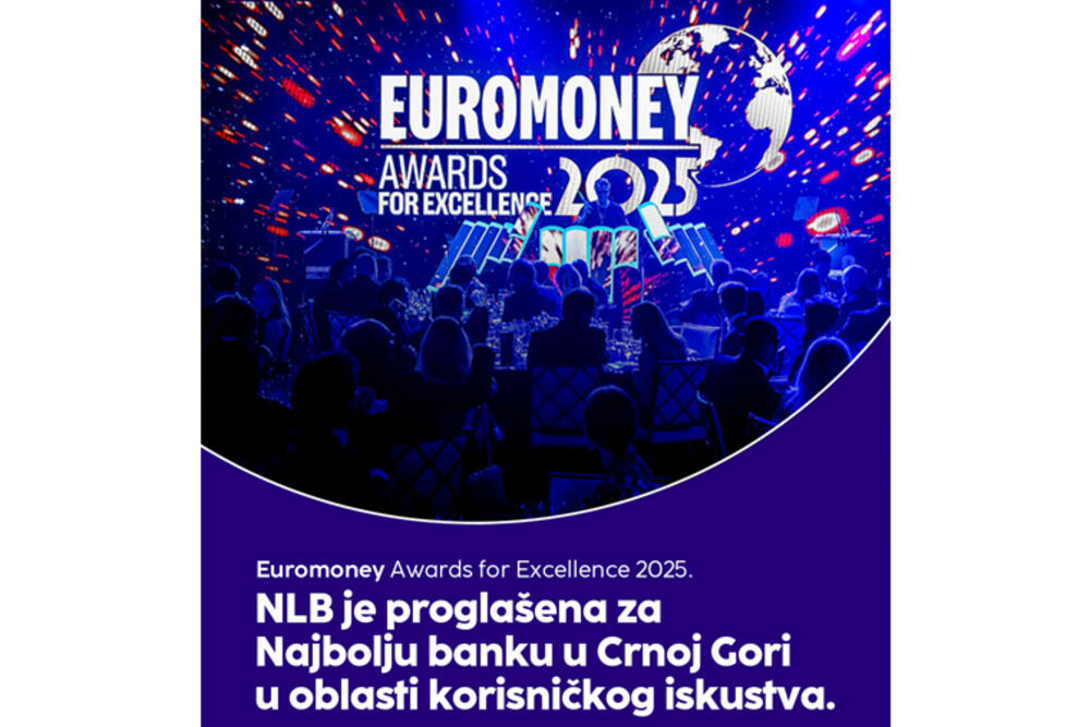 NLB Banka prejela Euromoney nagrado za najboljšo uporabniško izkušnjo v Črni gori