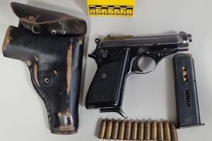 Oduzeti pištolj i municija u Rožajama, kvalifikacija naknadno