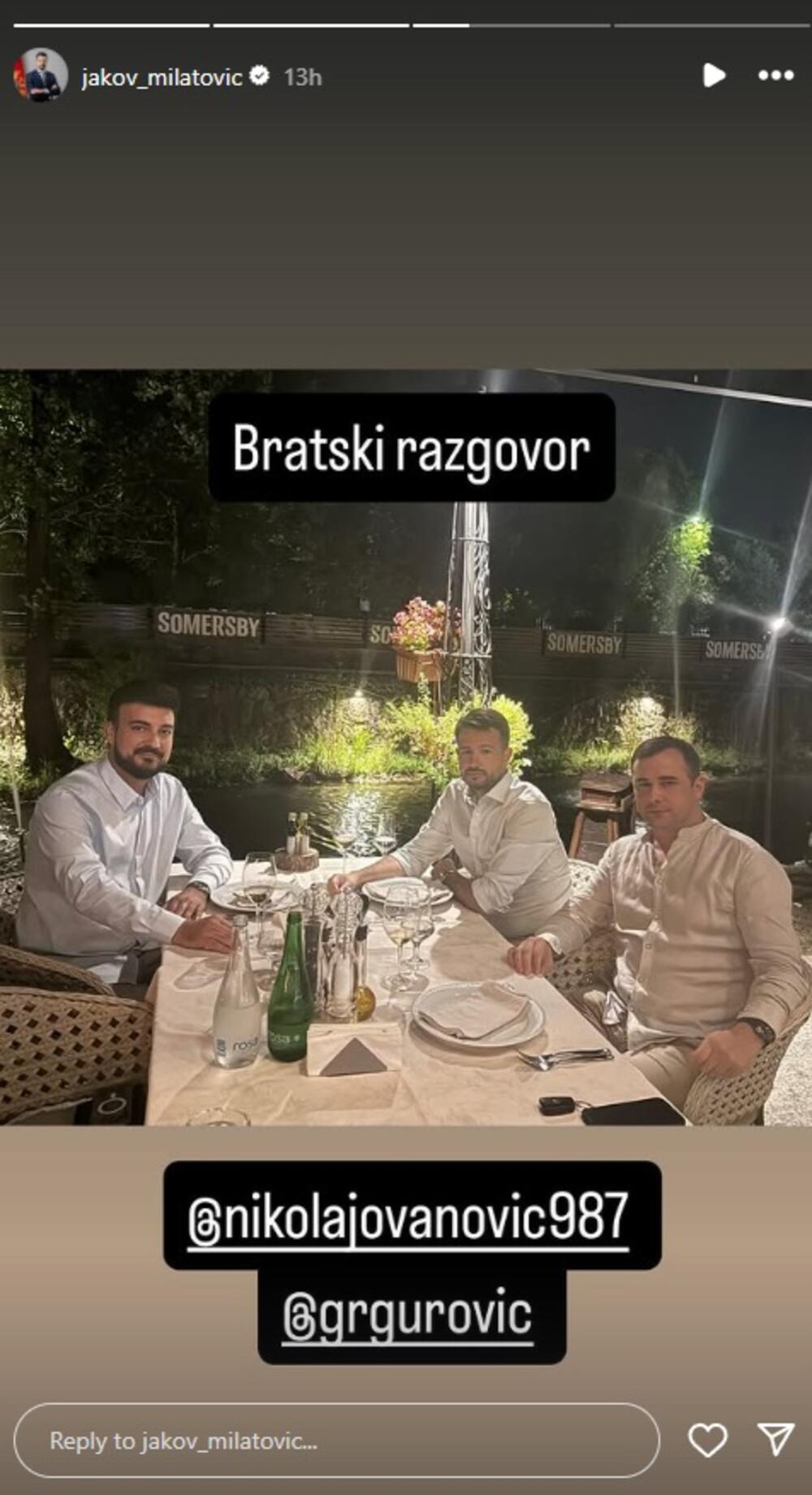 Jakov Milatović, Aleksandar Grgurović, Nikola Jovanović