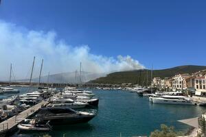 Luštica Bay: Naselje i rezidenti bezbjedni od požara koji je izbio...