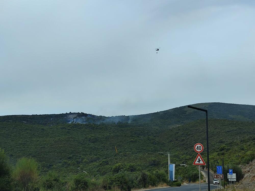 <p>Požarni front je sa par kilometara širine sveden na par stotina metara, a vatra trenutno gori na dva mjesta u prilično nepristupačnom terenu i gustom niskom rastinju i makiji</p>