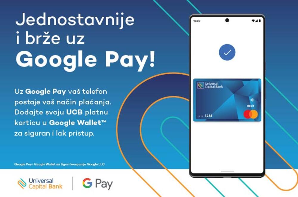 Universal Capital Bank uvedla Google Pay v Črni gori