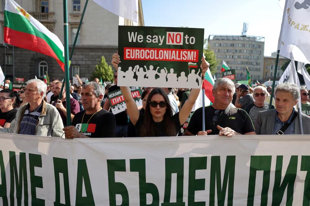 Protesti u Sofiji protiv uvođenja eura, Foto: Reuters