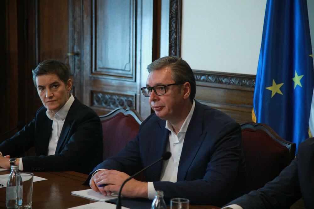 Vučić na sjednici Savjeta za nacionalnu bezbjednost Srbije, Foto: Betaphoto/Miloš Miškov