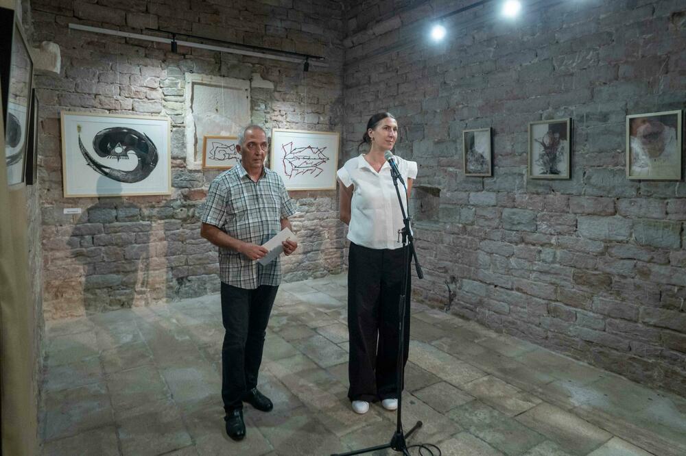 Sa otvaranja izložbe u Budvi, Foto: Grad teatar