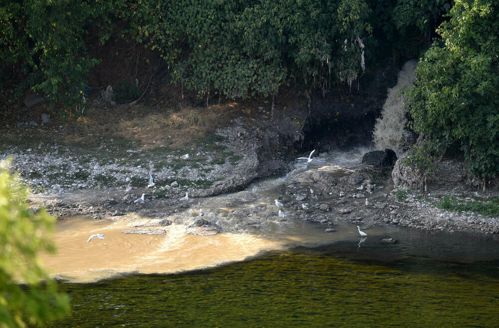 <p>"Prema nalazima stručnjaka, voda ispod uliva ima sivo-žutu boju, izražene neprijatne mirise, prisustvo pjene, skrame, suspendovanih čestica i otpada, dok je hemijska analiza ukazala na prekoračenja graničnih vrijednosti za ključne parametre kao što su biološka potrošnja kiseonika, ukupni organski ugljenik, azotni i fosforni spojevi"</p>