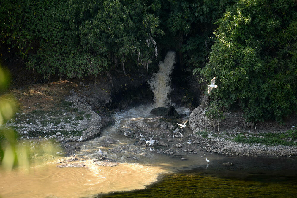<p>"Prema nalazima stručnjaka, voda ispod uliva ima sivo-žutu boju, izražene neprijatne mirise, prisustvo pjene, skrame, suspendovanih čestica i otpada, dok je hemijska analiza ukazala na prekoračenja graničnih vrijednosti za ključne parametre kao što su biološka potrošnja kiseonika, ukupni organski ugljenik, azotni i fosforni spojevi"</p>