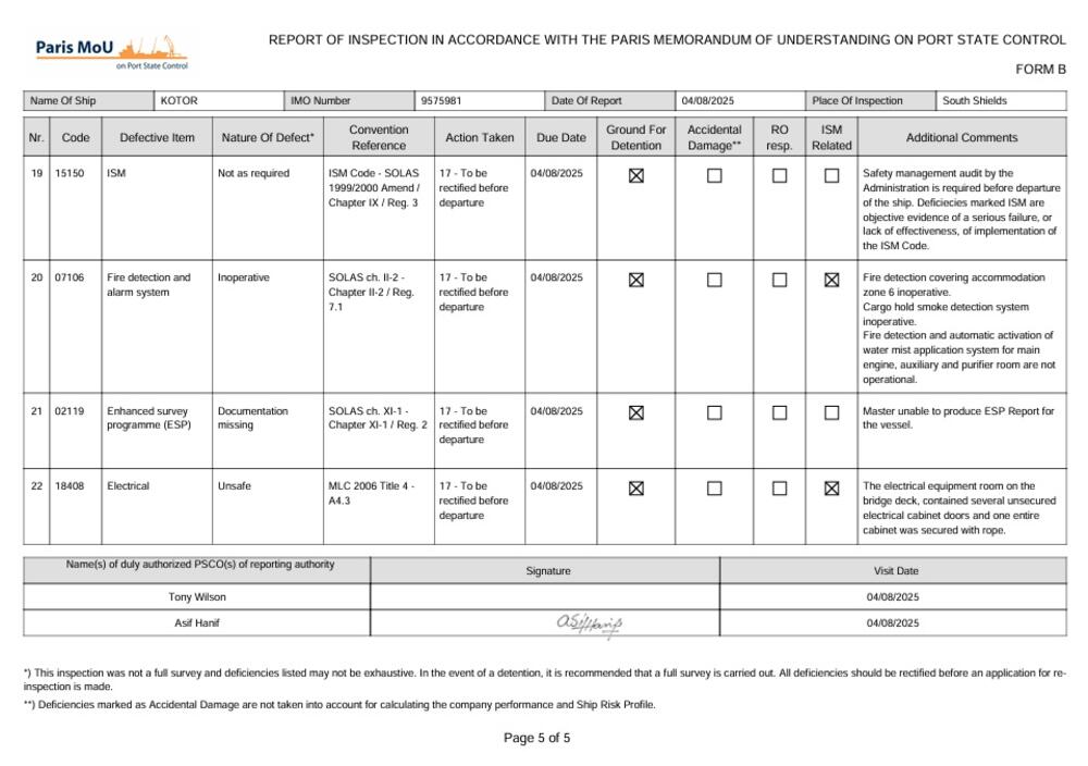 <p>Brod Crnogorske plovidbe ponovo prinudno zaustavljen u stranoj luci</p>