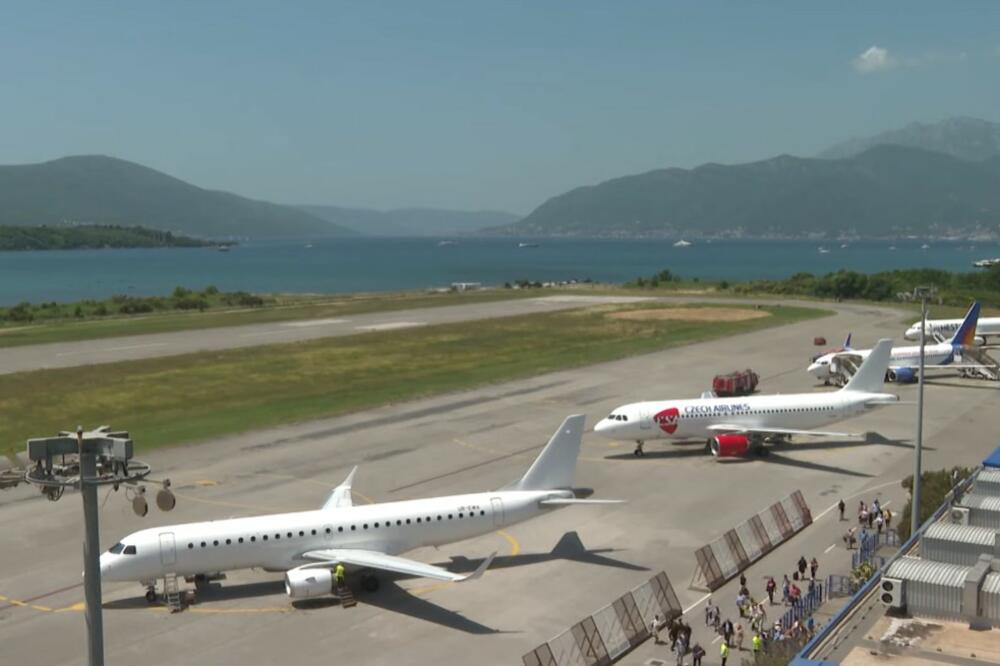 Tivatski aerodrom, Foto: Screenshot/TV Vijesti