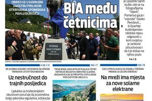 Naslovna strana "Vijesti" za 10. avgust 2025.