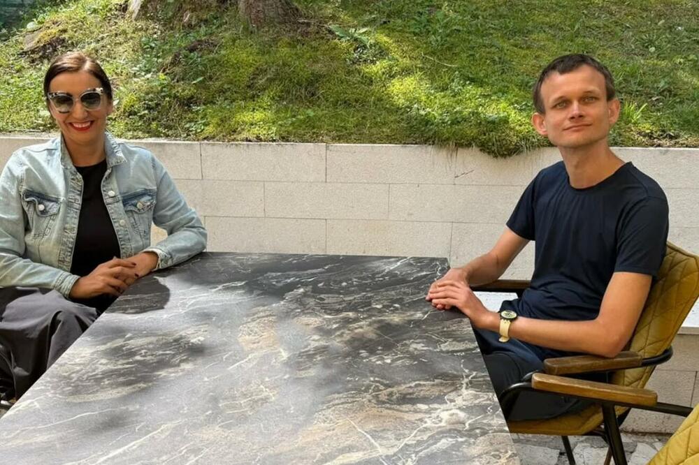 Jakšić-Stojanović i Vitalik Buterin, Foto: MPNI