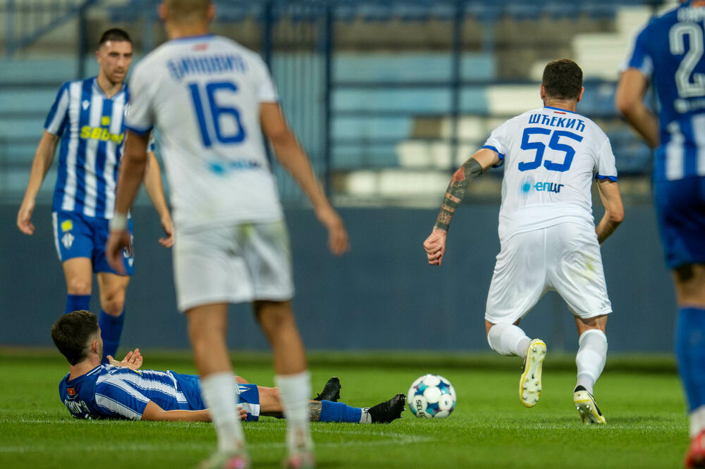 Sa derbija u kojem je Sutjeska slavila protiv Budućnosti (1:0), Foto: FSCG