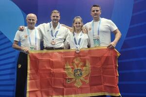 Bronza za Lidiju Caković i Stefana Vukotića