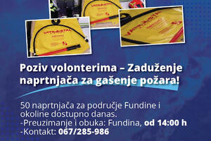 MUP dijeli 50 naprtnjača za stanovnike područja Fundine i okoline