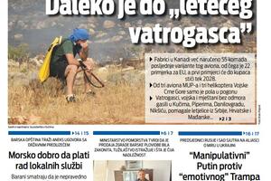 Naslovna strana "Vijesti" za 14. avgust 2025.