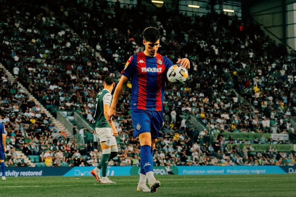 Vukotić je postigao evrogol, Foto: FK Partizan/X