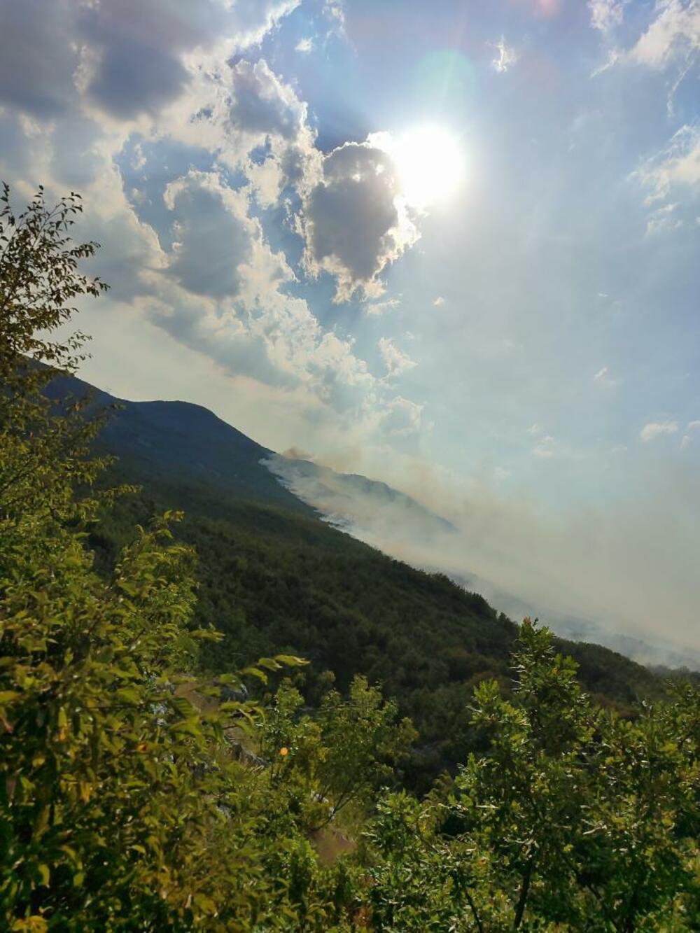 <p>"Nepristupačan teren i jak vjetar nam nijesu saveznici ali uspijevamo da odbranimo objekte", rekao je "Vijestima" komandir Službe zaštite i spašavanja (SZS) Nikšić Slavko Tadić</p>