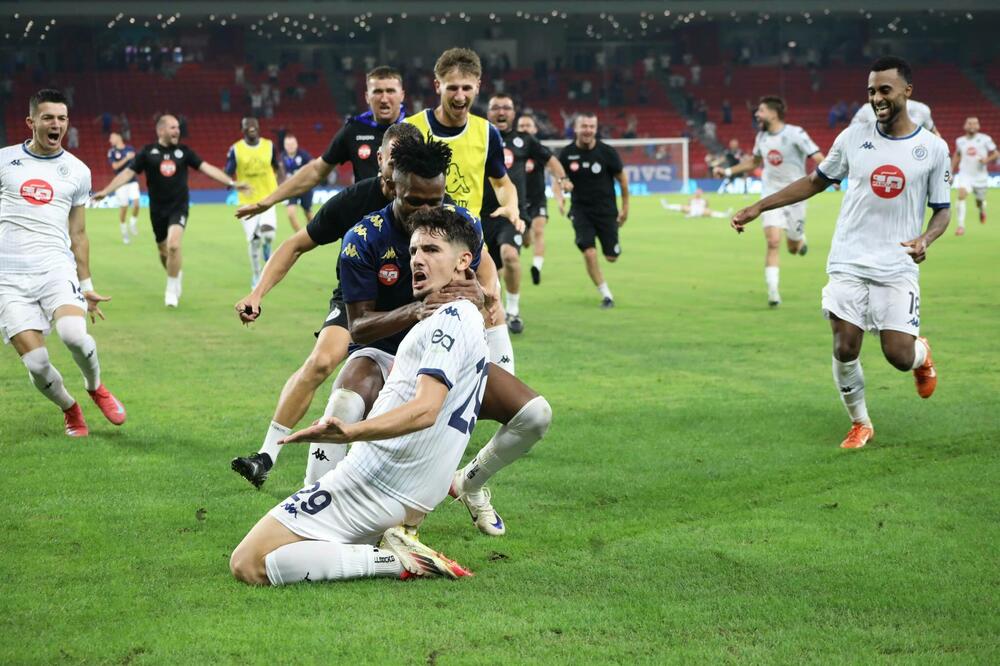 Slavlje igrača Dinamo sitija nakon pobjede nad Hajdukom iz Splita, Foto: FC Dinamo City/Facebook