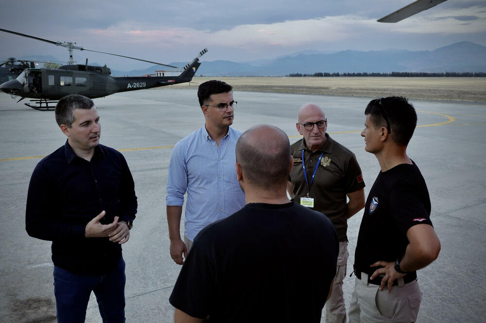 Bečić i Šaranović tokom obilaska, Foto: MUP