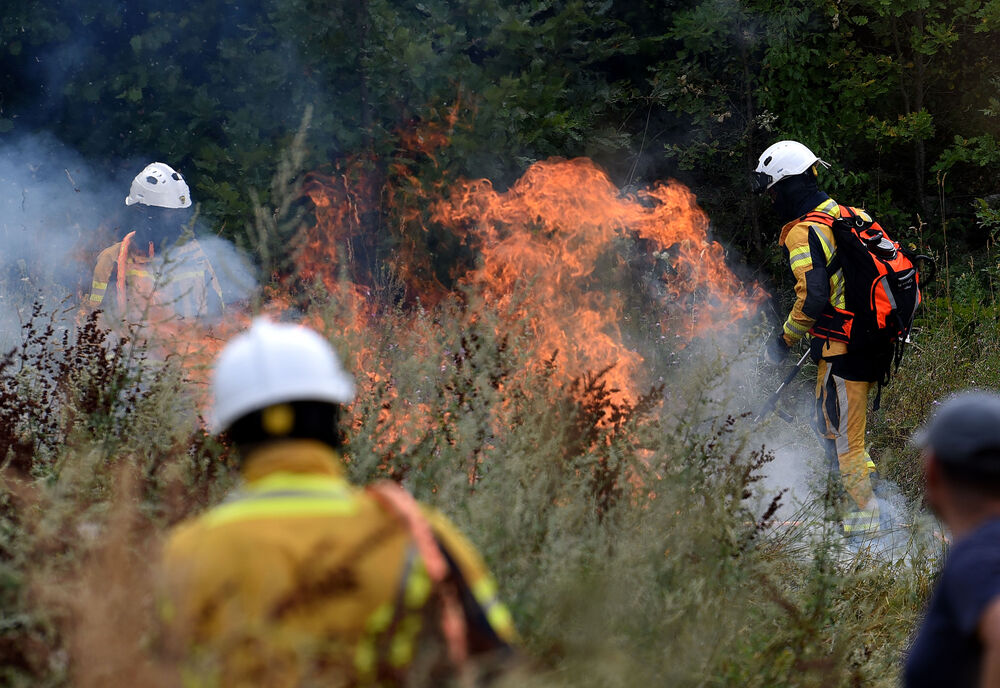 Švajcarski i austrijski vatrogasci juče u selu Seoce