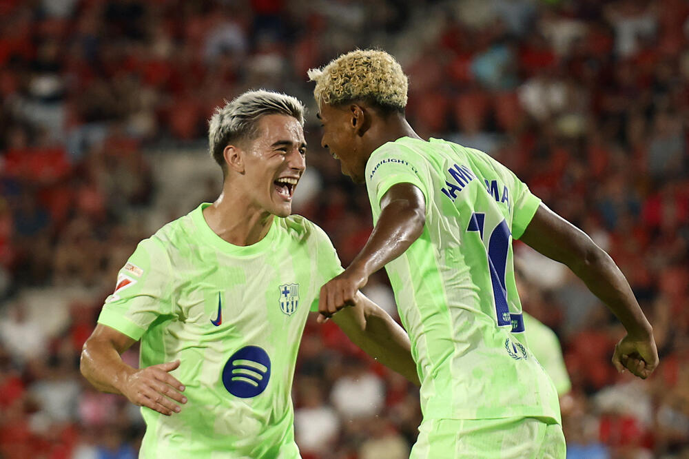 Zabava sa Barsom je već krenula: Gavi i Jamal slave trijumf na Balearima, Foto: Reuters