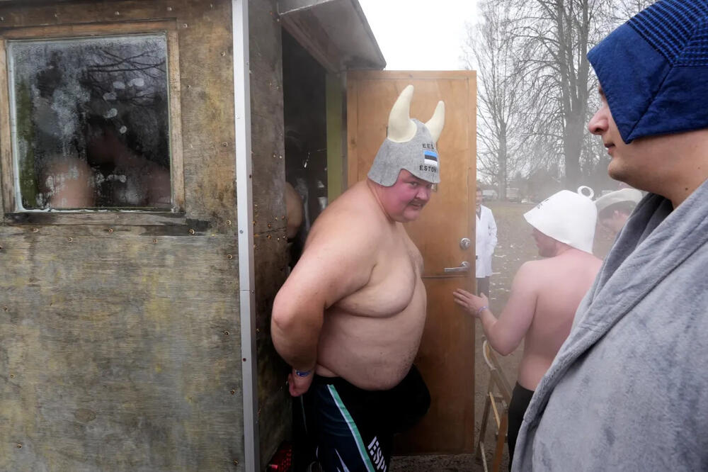 Detalj sa ovogodišnjeg evropskog sauna maratona u Otepi, Estonija, Foto: Reuters