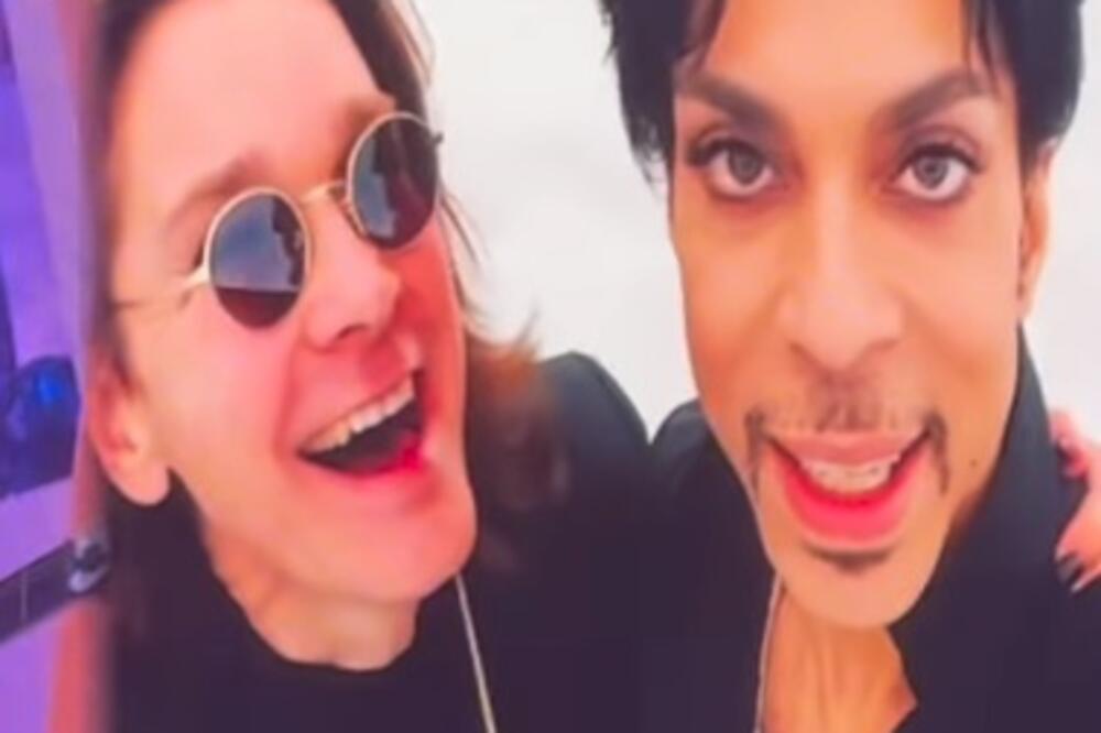 AI generisane slike Ozija Ozborna i Princa na koncertu Roda Stjuarta, Foto: Instagram/Iamsloanesteel