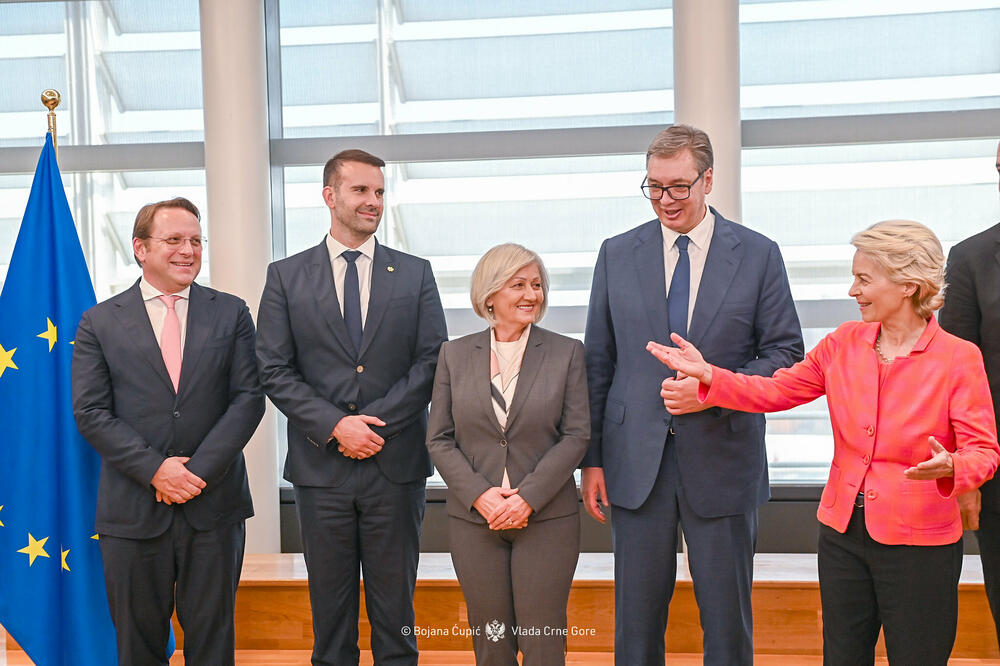 “Vučić konfrontacije prenosi i na region”: Spajić i Vučić, Foto: Bojana Ćupić/Vlada Crne Gore