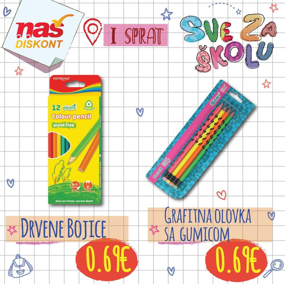 <p>Dragi đaci, ponovo sa vama u nove školske pobjede! Pripremili smo sjajnu ponudu i tradicionalno najpovoljnije cijene.</p>