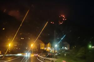 Nepristupačni teren iznad Brajića i dalje gori