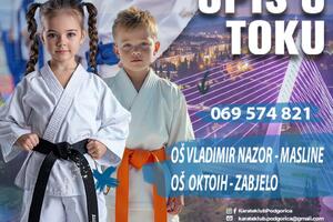 Karate klub ,,Podgorica“ vrši upis novih članova