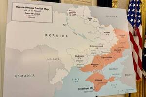 Mapa Ukrajine u Bijeloj kući: Šta je sporno Zelenskom