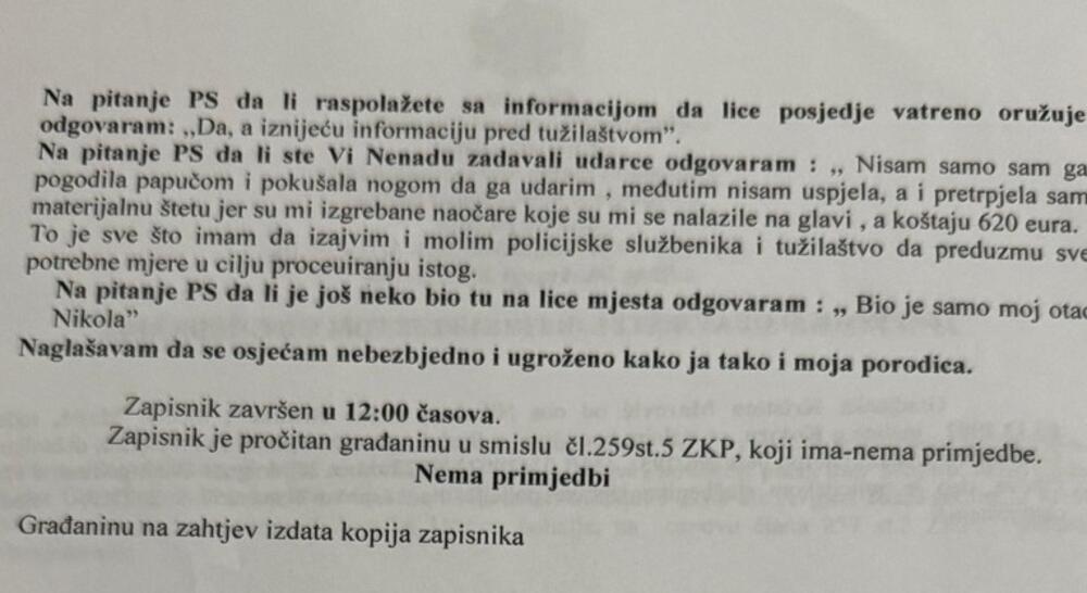 <p>Branka i Kristina Marović dostavile su fotografije povreda koje su zadobile te navele da godinama unazad trpe da ih Parezanović maltretira, jer ne žele da dozvole da im neko uzirpira njihovu imovinu</p>  <p>Parezanović je danas naveo ga je napao Nikola Marović dok je bio sa ženom i dvogodišnjim djetetom</p>  <p> </p>