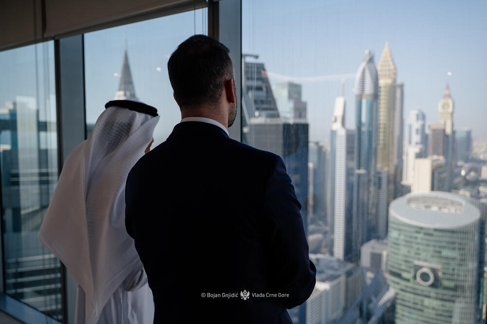 Milojko Spajić i Thani Al Zejudi, državni ministar za spoljnu trovinu UAE, u Dubaiju