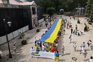 Cetinje u bojama Ukrajine: Obilježen Dan nezavisnosti