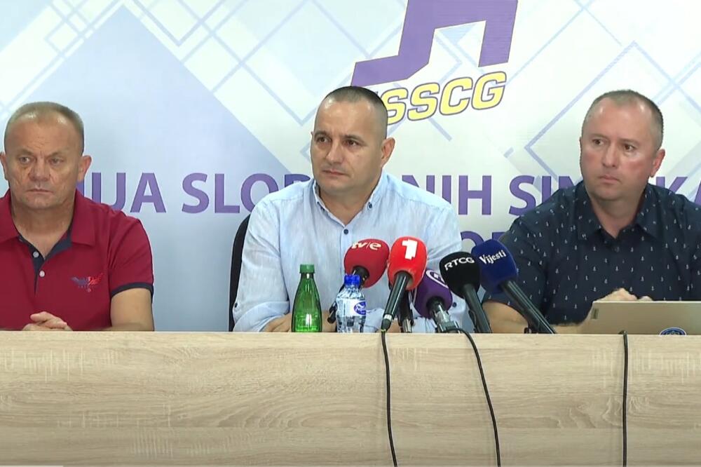 Sa konferencije za medije Nezavisnog sindikata policije, Foto: Screenshot/Youtube