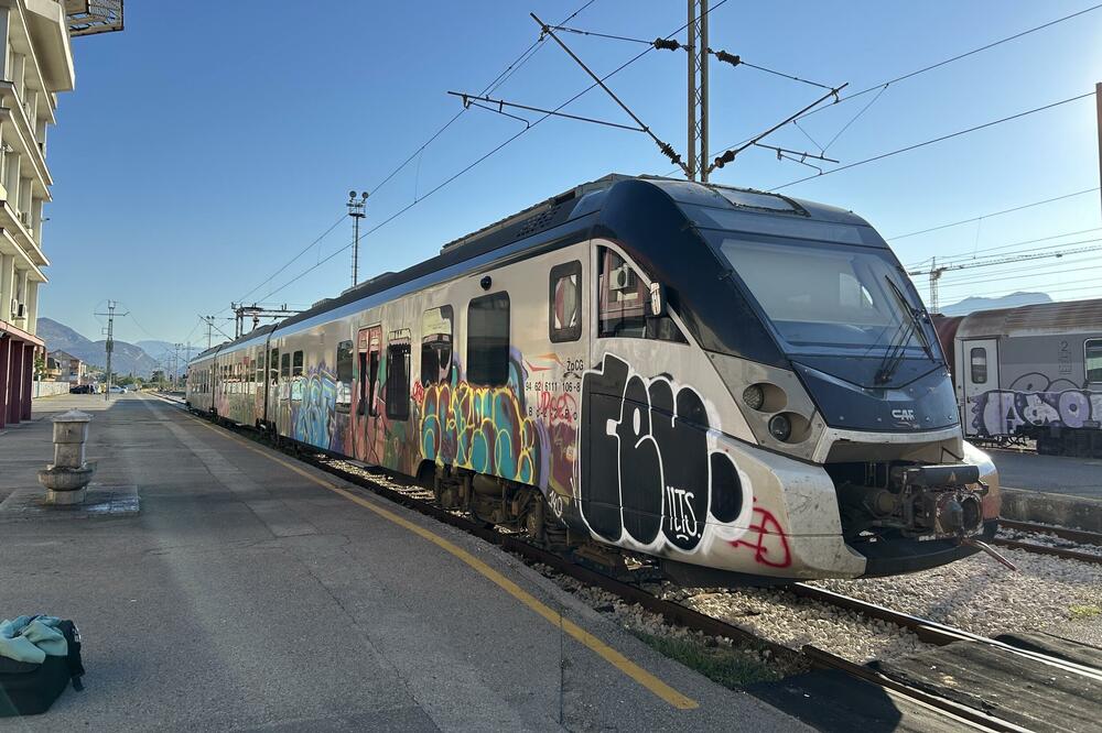 Voz na željezničkoj stanici u Podgorici jutros, Foto: Marija Radović