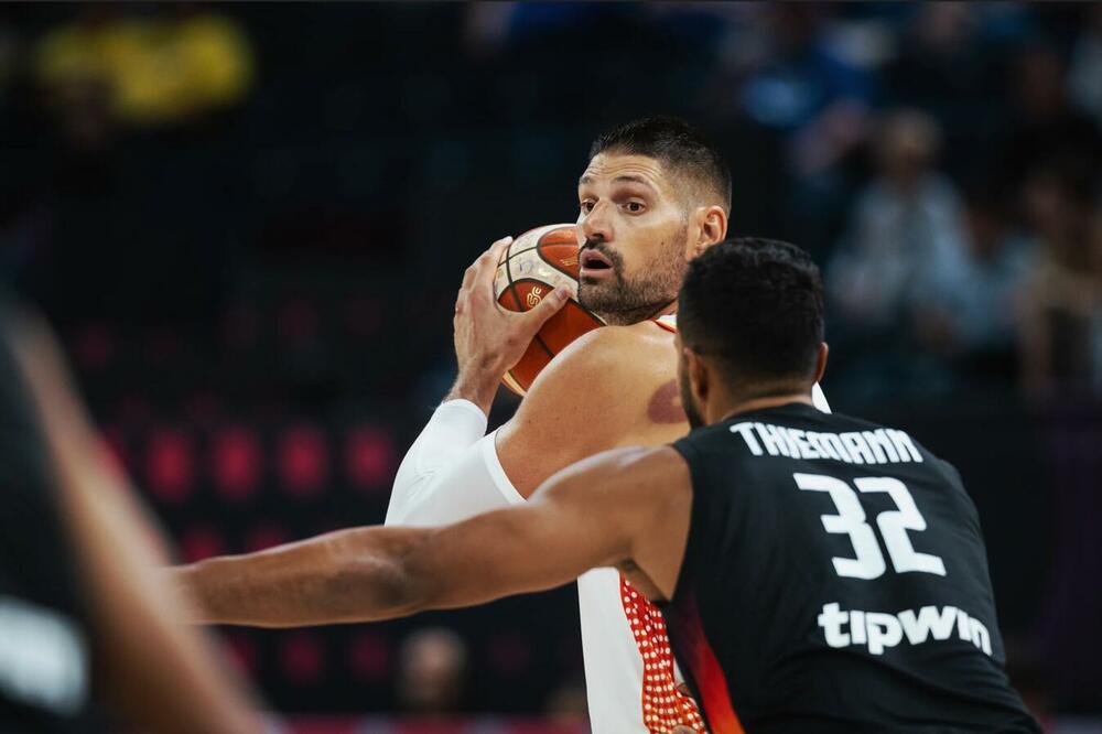 Nikola Vučević na današnjem meču, Foto: FIBA
