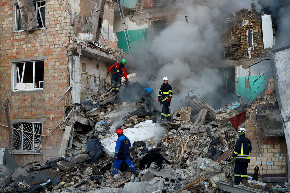 Detalj nakon napada na Kijev, Foto: Reuters