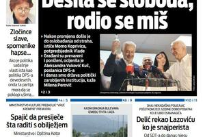 Naslovna strana "Vijesti" za 29. avgust 2025.