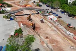 Uprava za saobraćaj objavila video: Radovi na izgradnji Bulevara...