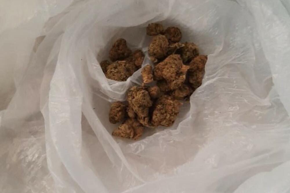 Marihuana koja je, kako je saopšteno iz policije, pronađena kod državljanina Srbije, Foto: Uprava policije