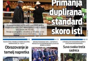 Naslovna strana "Vijesti" za 31. avgust 2025.